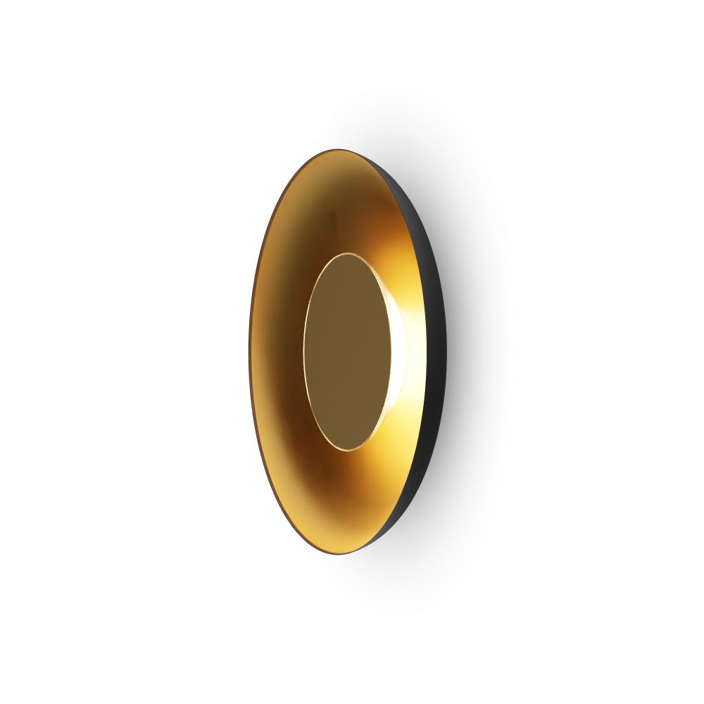 Ramen  12" (Brass) with 24" back dish (Matte Black w/ Gold Interior)